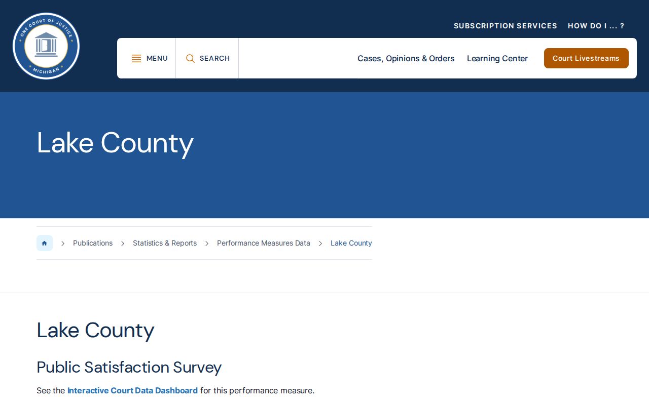 Lake County release record court assignment source